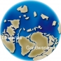 Image couleur du globe montrant le déplacement des continents Gondwana, Laurentia